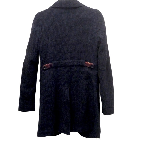 FREE PEOPLE small checkered wool jacket size 4 EUC - Picture 4 of 12
